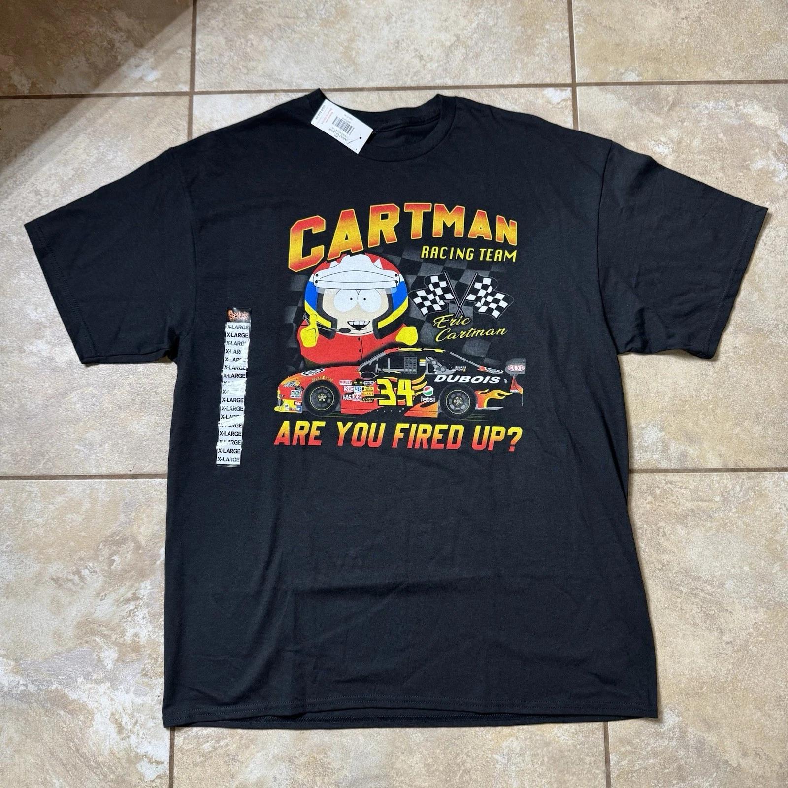 South Park Cartman Racing Team T Shirt X-LARGE New S