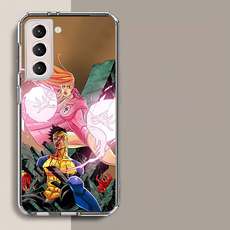 Cartoon Invincible Phone Case For Samsung Galaxy S25 Edge S24 S23 FE S21 S20 S10 Plus S22 S26 Ultra Cover Clear Cases TPU Capa S