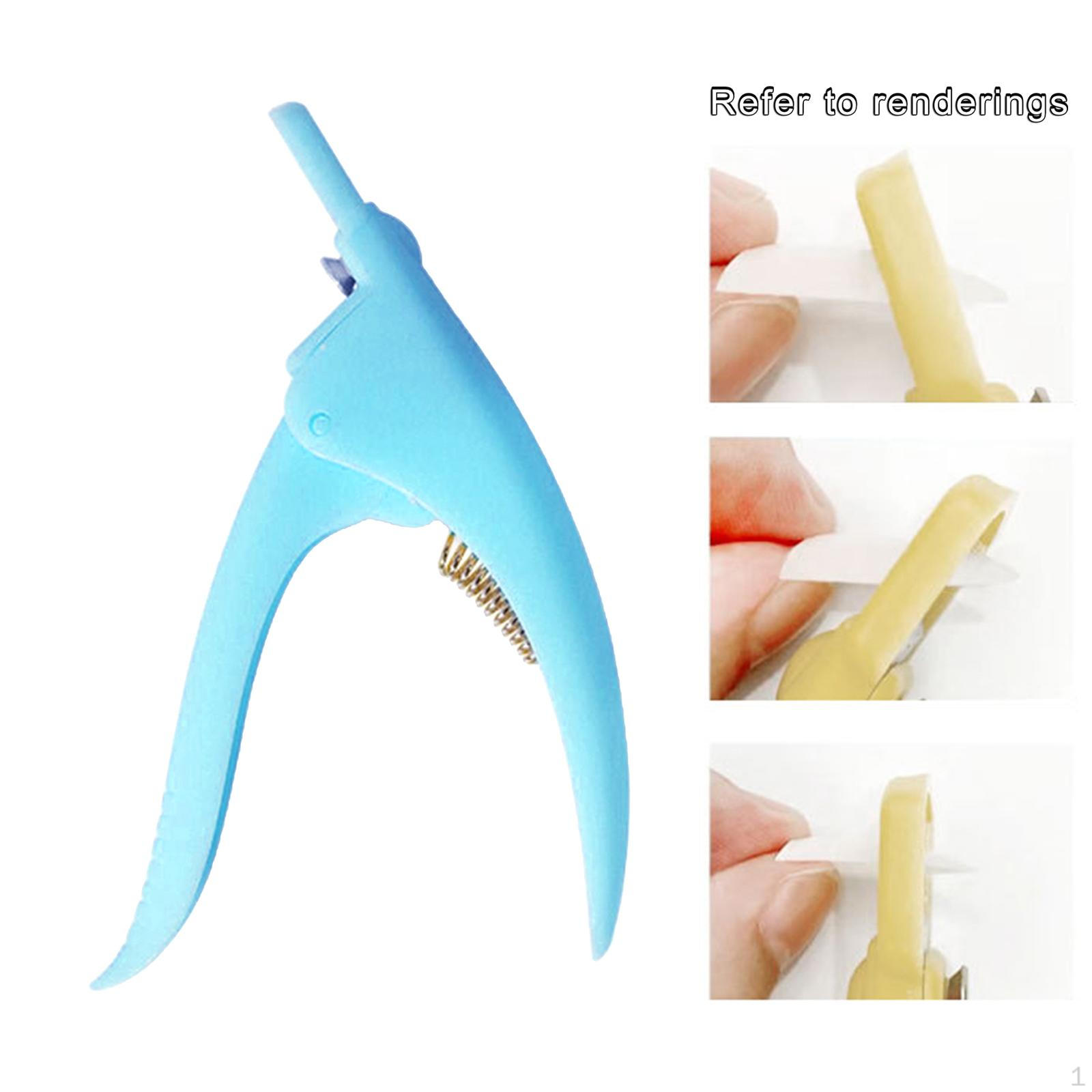 Acrylic Nail Clippers, False Gel Artificial Nails Tips Blue