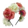 Photo Props Rose Flower Headpiece Bohemian Headwear Fashion Flower Crown  for Women Girls