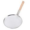 Skimmer Spoon Stainless Steel Fine Mesh Food Strainer Filter Spoon with Wooden Handle Multi Purpose for Home Kitchen