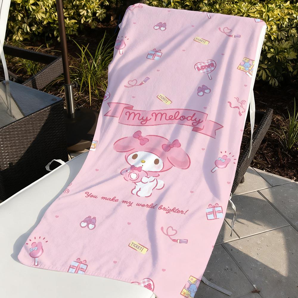 Sa My M-Melody Cute Towel Quick Dry Soft Yoga Swimming Fitness Mountain Climbing Large Beach Towels
