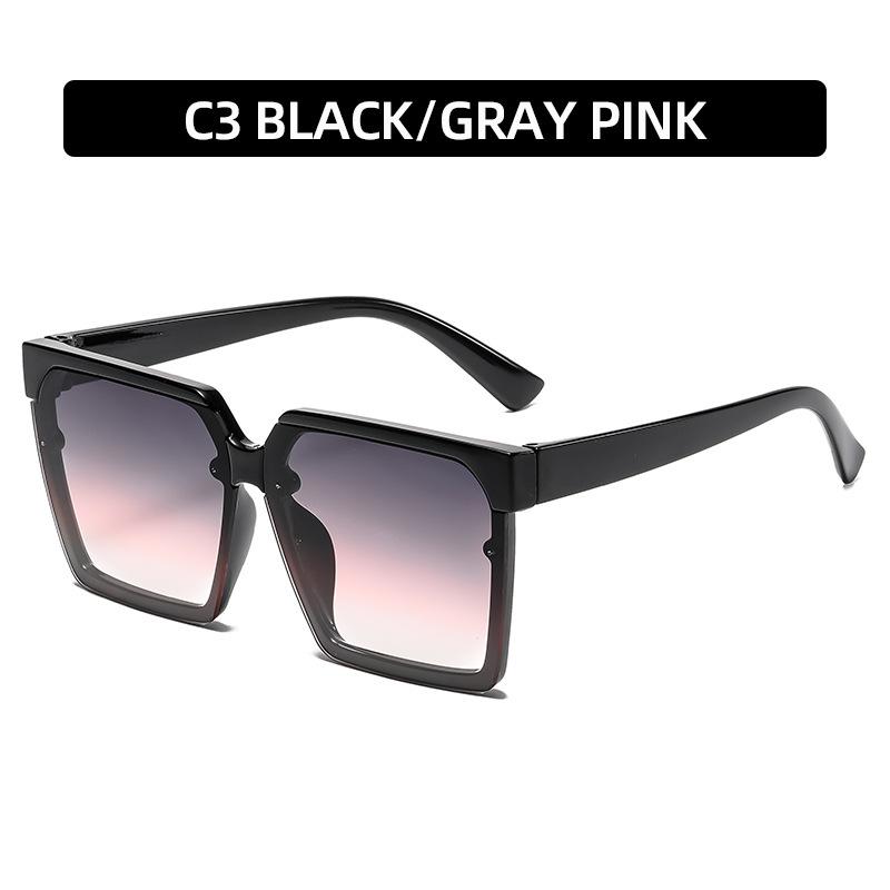 Personalized Square Outdoor Sunglasses Minimalist Sunmmer Gradient Lens Sunglasses Women UV Resistant Sunshade Sunglasses