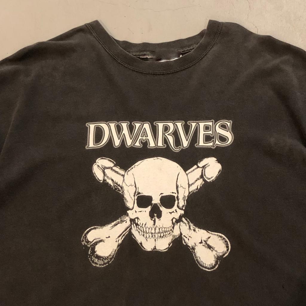 Années 90 DWARVES Groupe T-shirt Classique en Coton Noir Unisexe Toutes Tailles