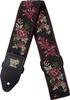 [ERNIE BALL] [Authentic] 4142 Guitar Strap Jacquard Strap Red Rose