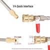 Brass 1/4 High-Pressure Car Wash Water Gun Ball Valve with Quick Plug Connection