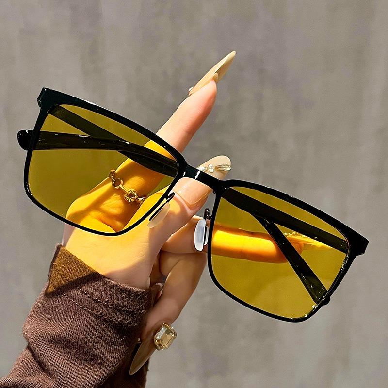 2PCS Polarized Sunglasses Shades for Men UV400 Glasses Square Shape Sunglasses Eyewear Ultra Light Anti Glare Glasses