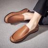 Fashion Brand Men'S Breathable And Anti Slip Loafers For Spring, New Men'S Comfortable Soft Soled Handmade Stitched Casual Shoes