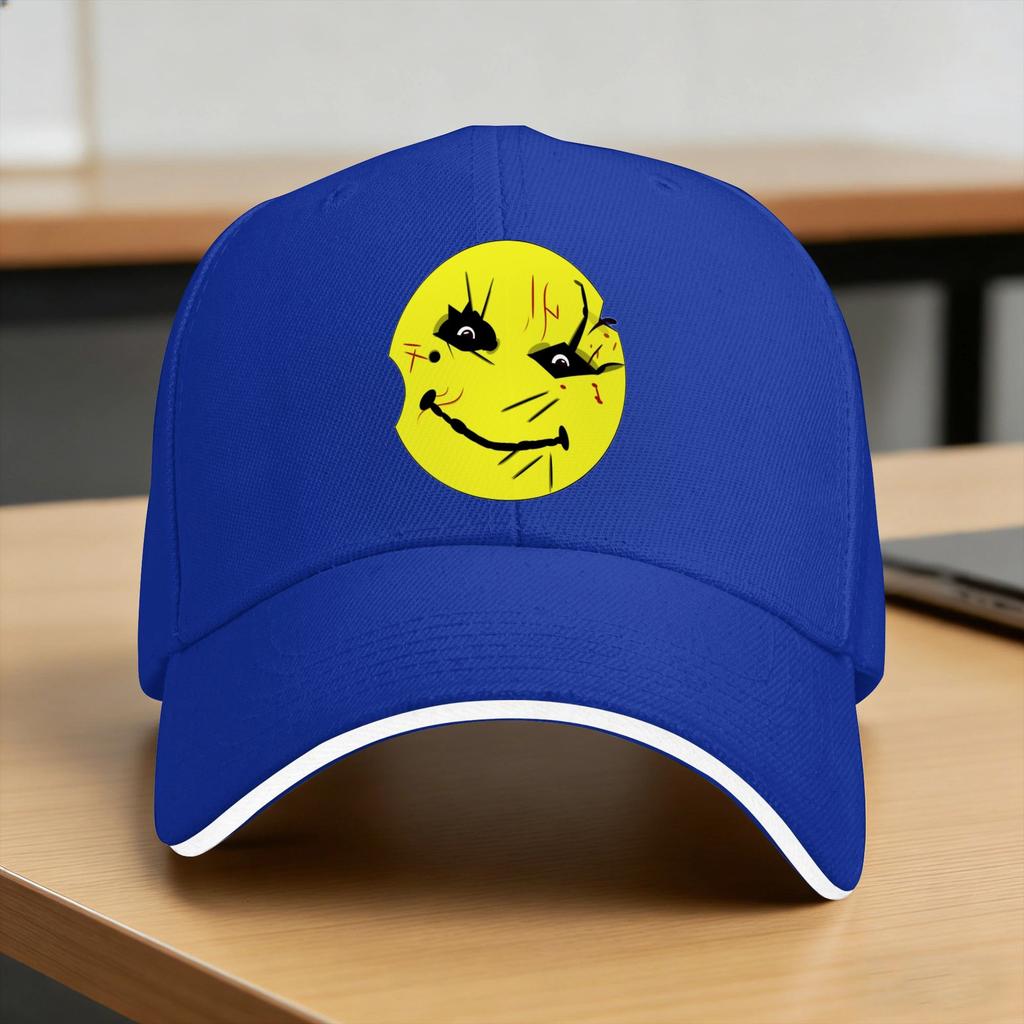 Manhunt Smiley Mask Baseball Cap Men Adult Custom Diy Hip Hop Hats Summer Fitted Retro Running Hippie Sunscreen Baseball Caps