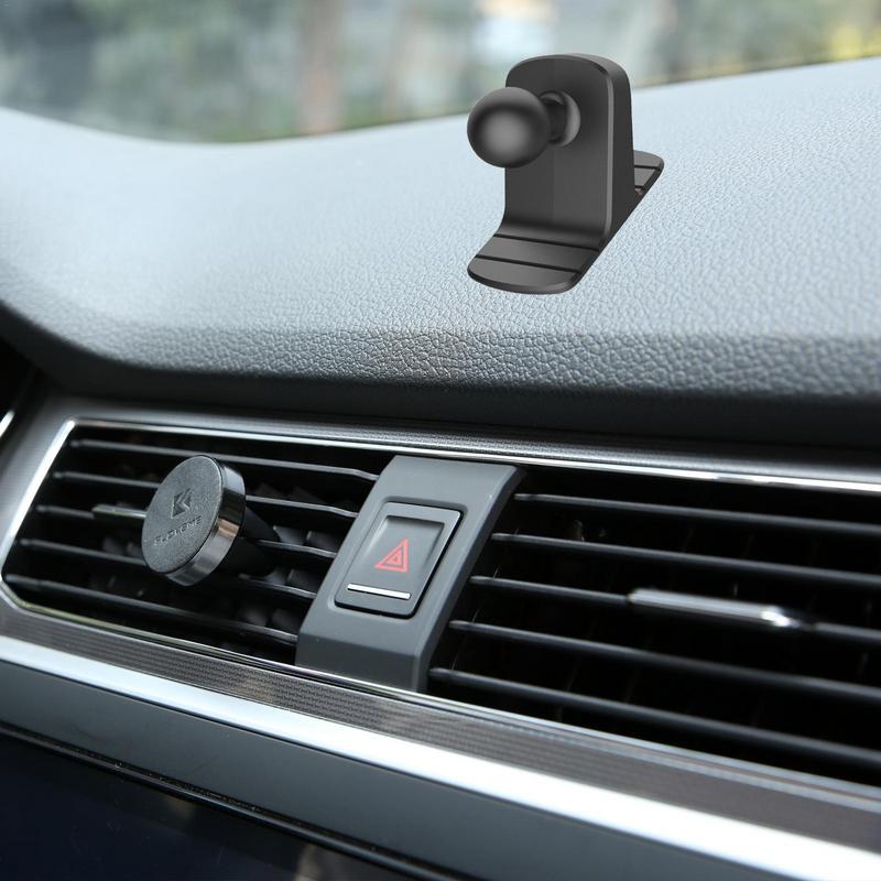 Kugelkopfhalter 17mm Handy-Ständer Basis Auto Armaturenbrett Halterung Feste Lüftungsschlitz-Halterung Konverter Rutschfeste Halterung Autozubehör