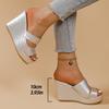 Plus Size Shoes for Women 35-42 Summer Fashion Platform Wedge Comfortable Peep Toe Non-slip Sandals Casual Women Slippers