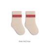 Preppy Style Mid-Calf Baby Socks – Kids' Spring, Summer, and Autumn Boneless Socks for Boys and Girls