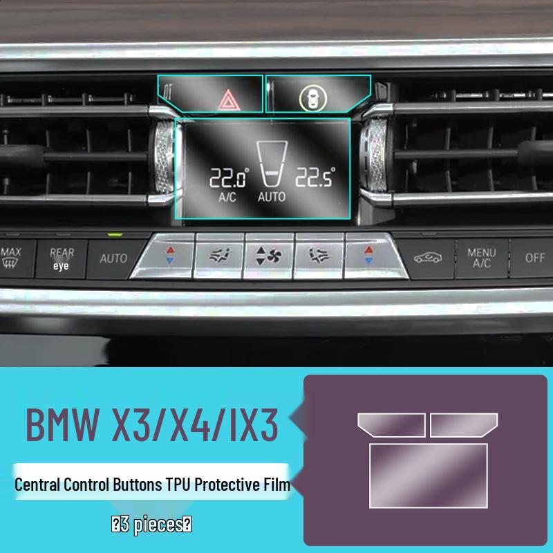 Tempered Glass Protective Film for BMW X3/X4/iX3 (2022-24) Central Screen