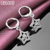 925 Sterling Silber AAA Zirkon Stern Ohrringe Hochzeitsschmuck