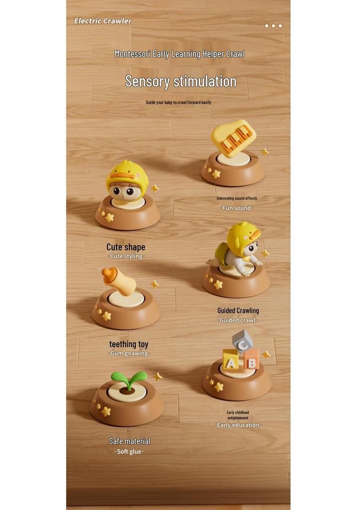 Crawling Baby Doll: Educational Toy for 0-1 Year Olds - Encourages Head Lifting and Crawling Skills
