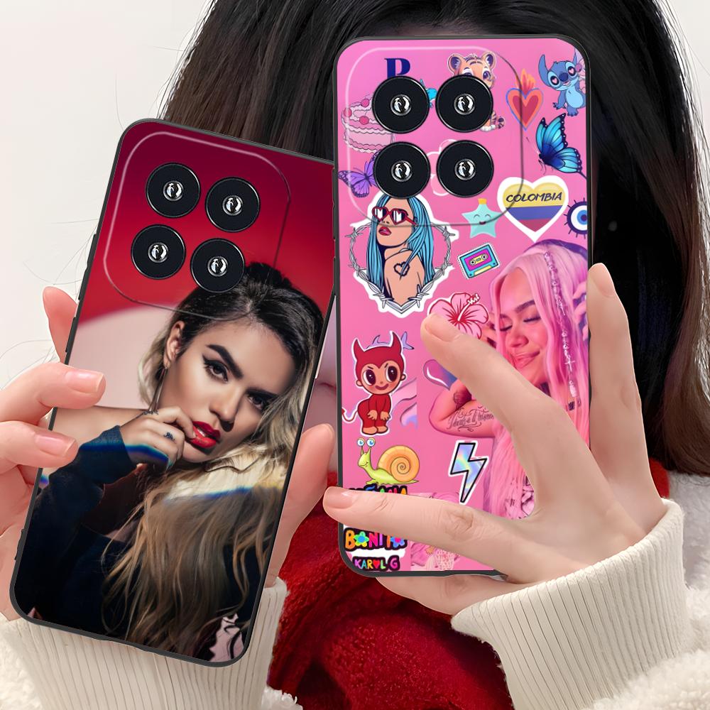 Modische Karol G Handyhülle für Xiaomi 15 14 13 12 Mi 11 T Ultra Lite Pro S X 5G Farbdruck Hülle Luxus Handys