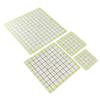 4pcs Acrylic Quilting Ruler Quadrate Grid Lines Double Color Clear Ironing Ruler for Cutting Fabric