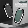 Zinc Alloy Car Key Case Cover For Toyota CHR Hilux Fortuner Land Cruiser 200 Camry Corolla Crown RAV4 Highland Accessories