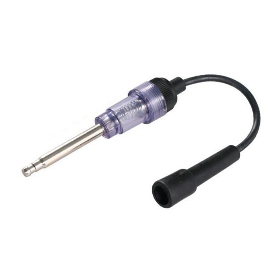 

Тестер искры зажигания для проверки цепи, инструмент для диагностики двигателя, быстро обнаруживает загрязненные свечи зажигания, неисправные контакты, поврежденные кабели и зажигание чёрный