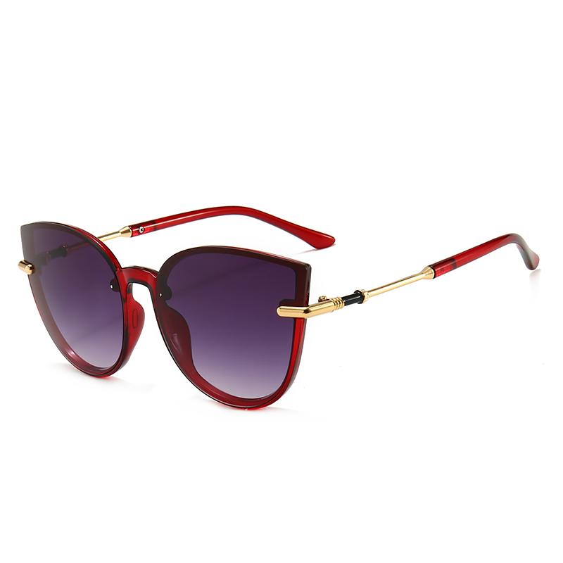 New Fashion Trend Personalized Sunglasses Large Frame Internet Celebrity Instagram Sunglasses Women s Sunglasses 6044 красный