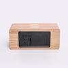 Wireless Charging Clock Sound Control Clock Wooden Clock Smart Wireless Charging Temperature Alarm Clock Electronic Digital Wooden Clock
