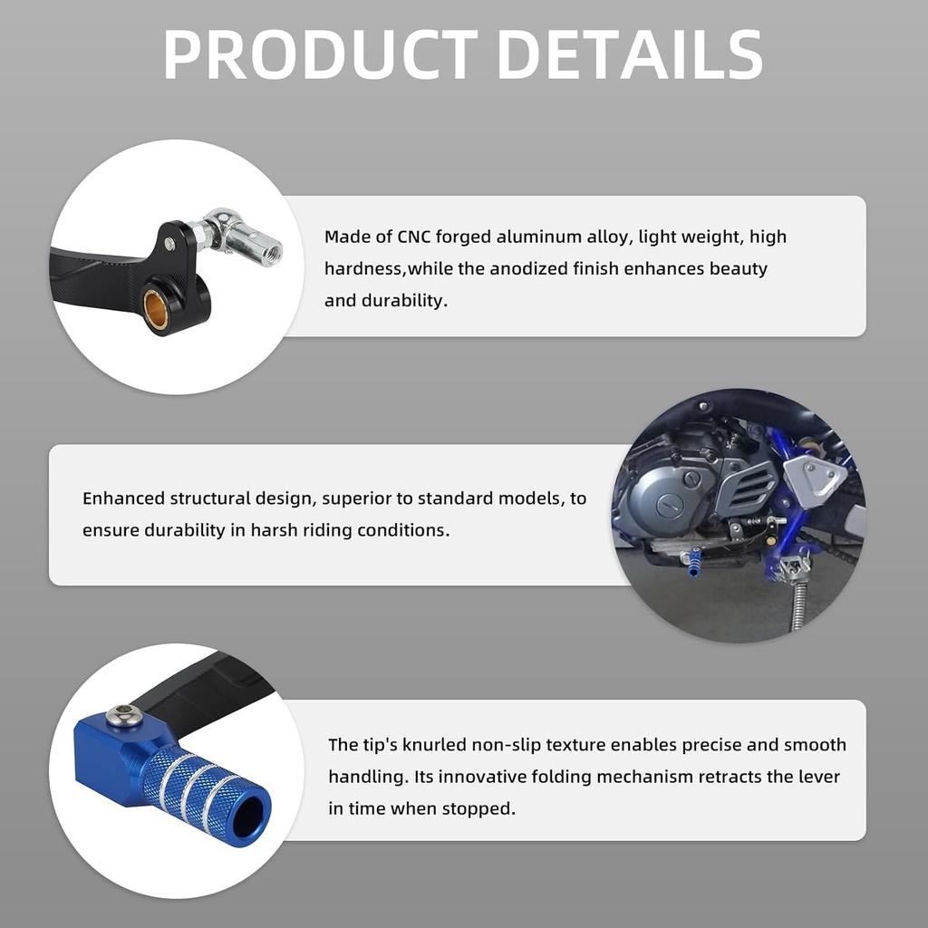 Dirt Bike Gear Shifter Lever for TTR 125,CNC Folding Motorcycle Pit Bike Shift for TTR125E 2005-2009/TTR125L 2005-2008/TTR125LE 2008-2009