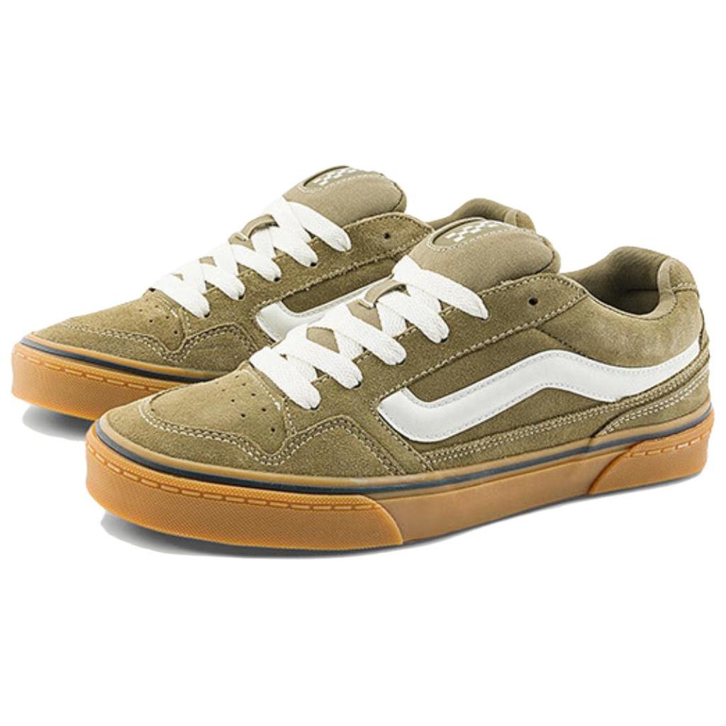 Vans Caldrone Comfortable Casual Low-Top Skate Shoes Men Sneaker Green VN000CSPOLV
