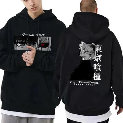 Cartoon Anime Couple Hooded Sweater European Size Printed Sweater