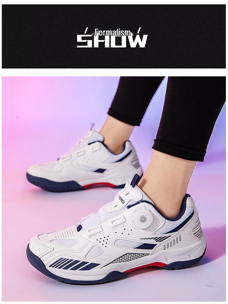 Scarpe da Badminton e Tennis Leggere e Traspiranti da Uomo con Fibbia Rotante