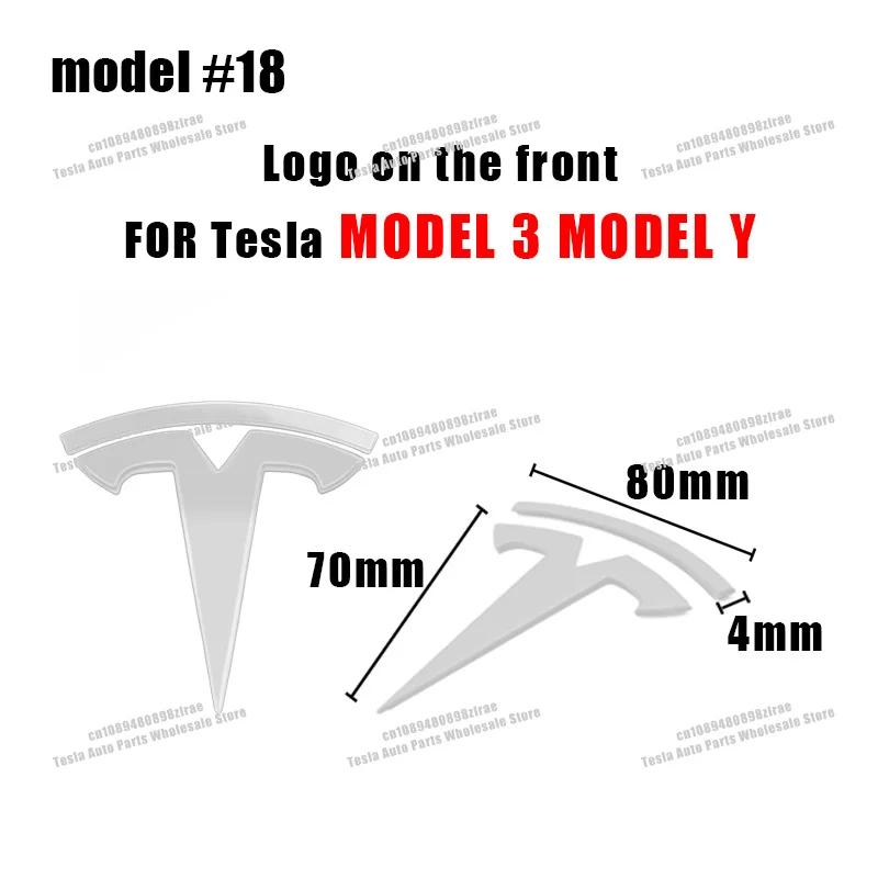 Car Badge Hood Front Grille Rear Trunk Decoration Sticker Accessories Tesla Model 3 Model Y Cybertruck Roadster SpaceX