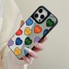 Mirror Phone Case for iPhone 15 11 13 14 for 15 16 Pro Max 12 13 16 Pro Cloud Flower and Animal Cute Style Phone Case
