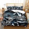 Hippie Graffiti Duvet Cover Set King Queen Size for Boys Youth Polyester Comforter Cover Modern Street Art Bedspread Cover