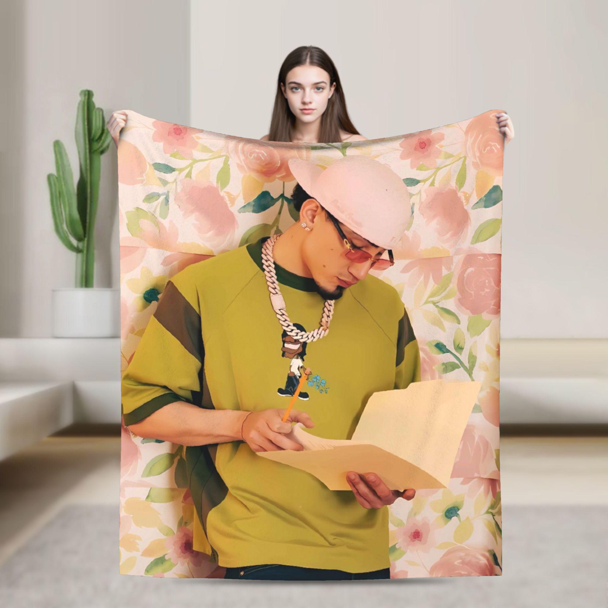 

Omar Courtz Singer Blanket Quality Warm Soft Throw Blanket Winter Boy Girl Couch Chair Novelty Bedspread 75x90cm