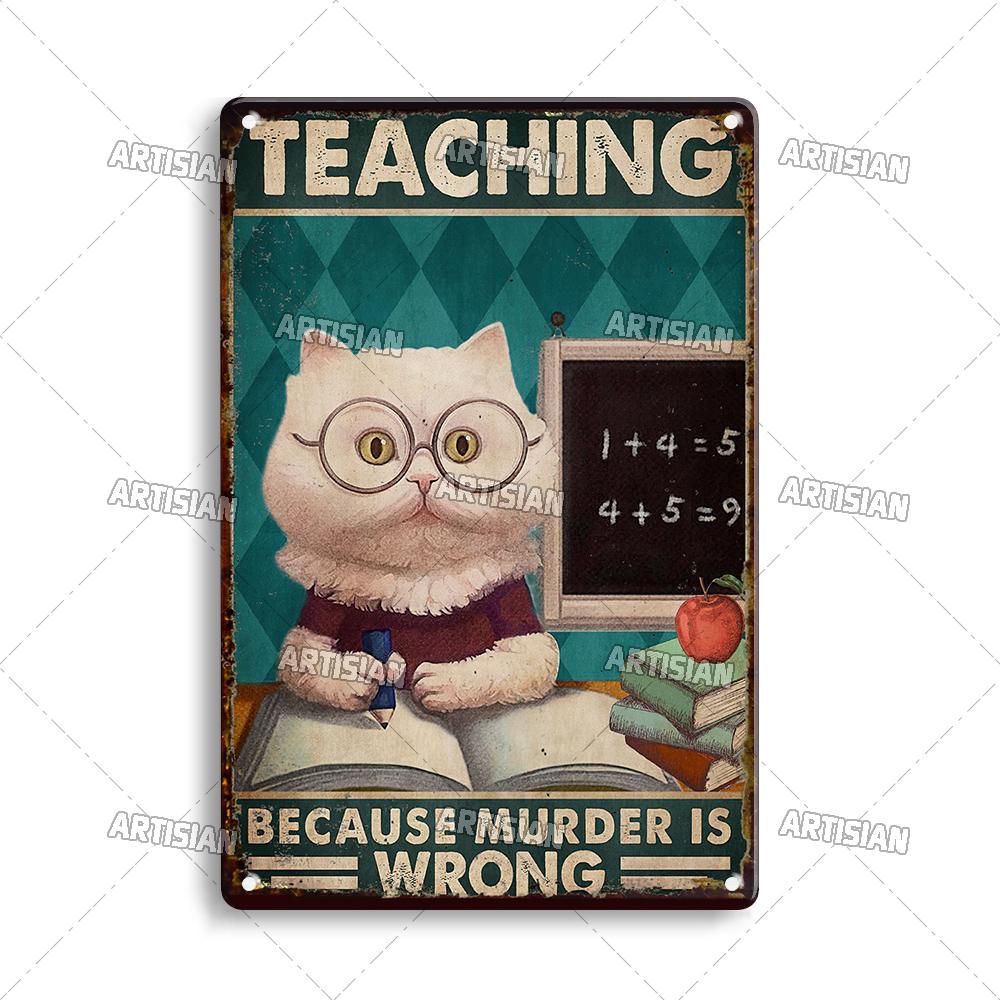 Artisian Job Metal Sign Vintage Teacher Tin Poster Hobby Decorative Plate Wall Decor Garage Bar Pub Club Hotel Cafe Kitchen Home