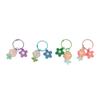 Colorful Acrylic Flower Key Chain Ins Bag Pendant Accessories Gifts Car Pendant Key Ring  Women