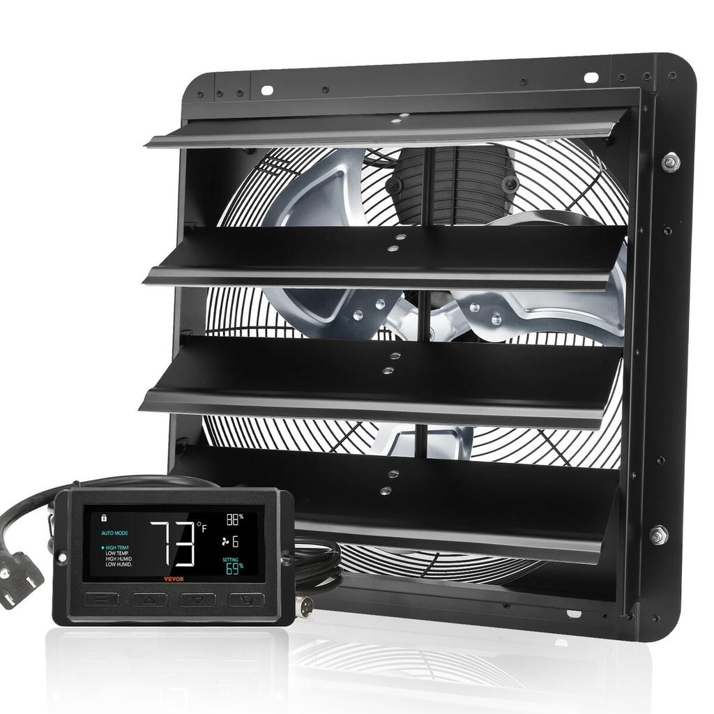 Shutter Exhaust Fan Shop Exhaust Fan 406 mm Remote Control Wall-mount EC