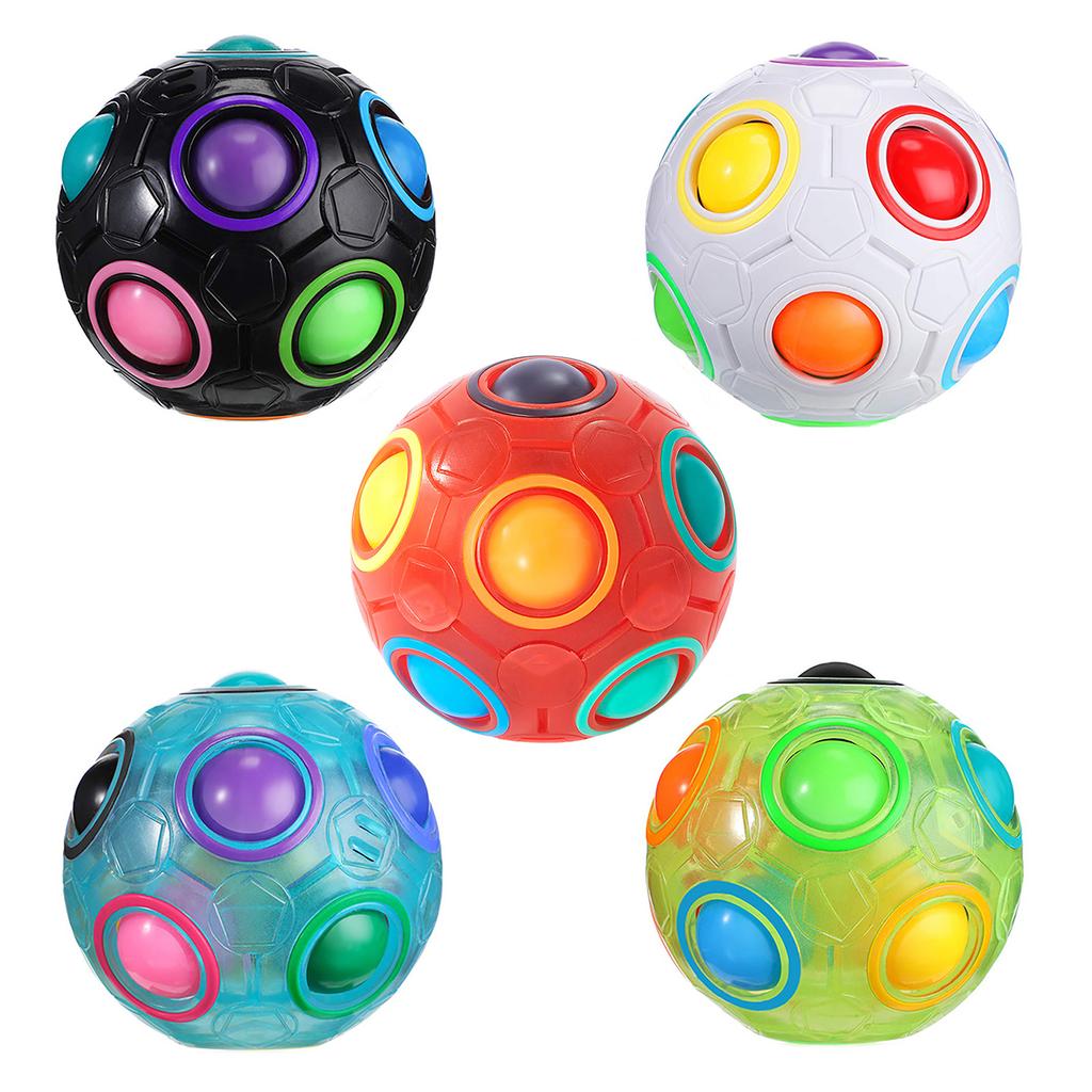 3D Cylinder Magic Bean Puzzle Cube Rotate Slide Gyro Fidget Toy Spinner Ball Anti Stress Fingertips Iq Games For Kid Adult