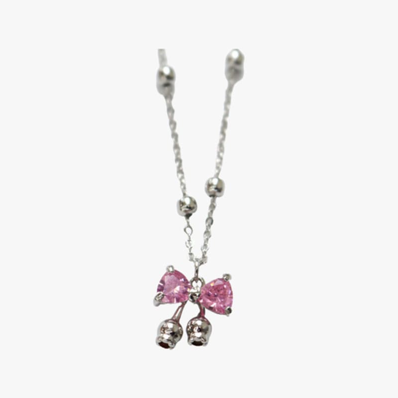 PINK ANANAS GLITZER KETTENKETTE Halskette_PINK