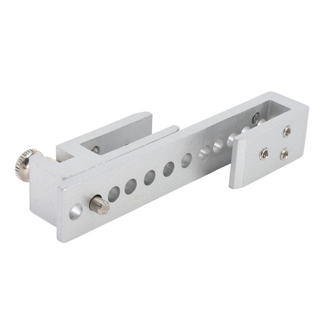 Schiebeglastürschloss 12 Löcher Begrenzung Metall Sicherheitsriegel für Zuhause Hotel Badezimmer Rahmenlos