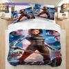Future Warrior Alitas Battle Bedding (1 * duvet cover + 2 * pillowcase, without core) 2D Flat Soft and comfortable Duvet cover and pillowcase