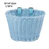 10 Colors Kids Bike Basket Rattan Wicker Retro Woven Bicycle Basket  Bicycle Accessories