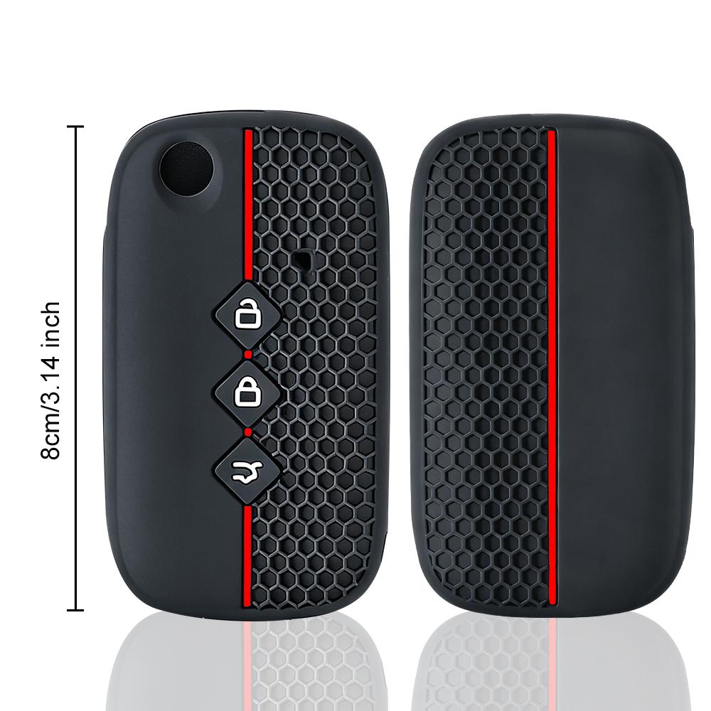 Silicone Key Protect Case Cover Keychain For Baojun 510 730 360 560 Rs-5 530 630 For Wuling Hongguang S Car Styling Accessories