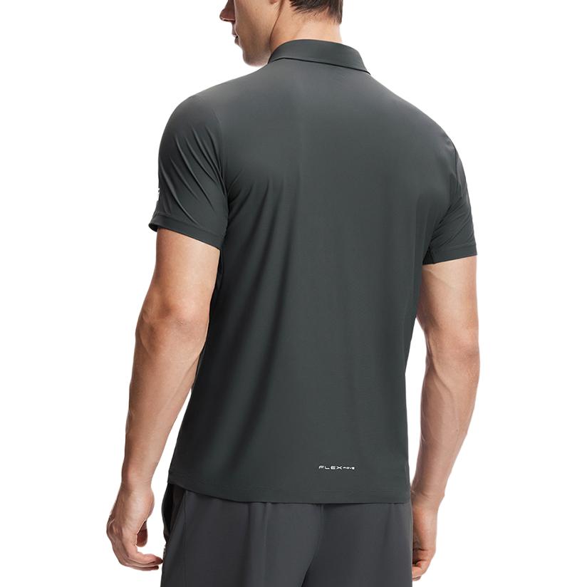 Fila Fitness Series Solid Color Simple Thin Letter Stripe Print Cool Breathable Comfortable Golf Fitness Tennis Short Sleeve Polo Shirt A11M421105F-DY