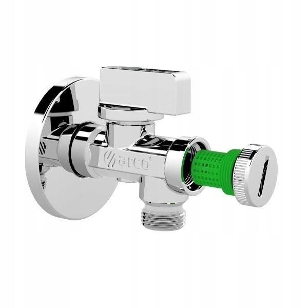 Robinet d'angle à boisseau sphérique 1/2”x1/2'' avec filtre pour robinet de machine à laver WC Arco 02400MAC
