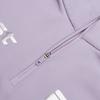 Fila Casual Half-Zip Stand Collar Long Sleeve T-Shirt Women Tops Magical-Purple A11W446204FPU