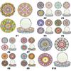 Datura Pocket Mirror 3pcs Diamond Painting Mirror Portable DIY Rhinestone Embroidery Mosaic Makeup Mirror Art Craft Set for Girl
