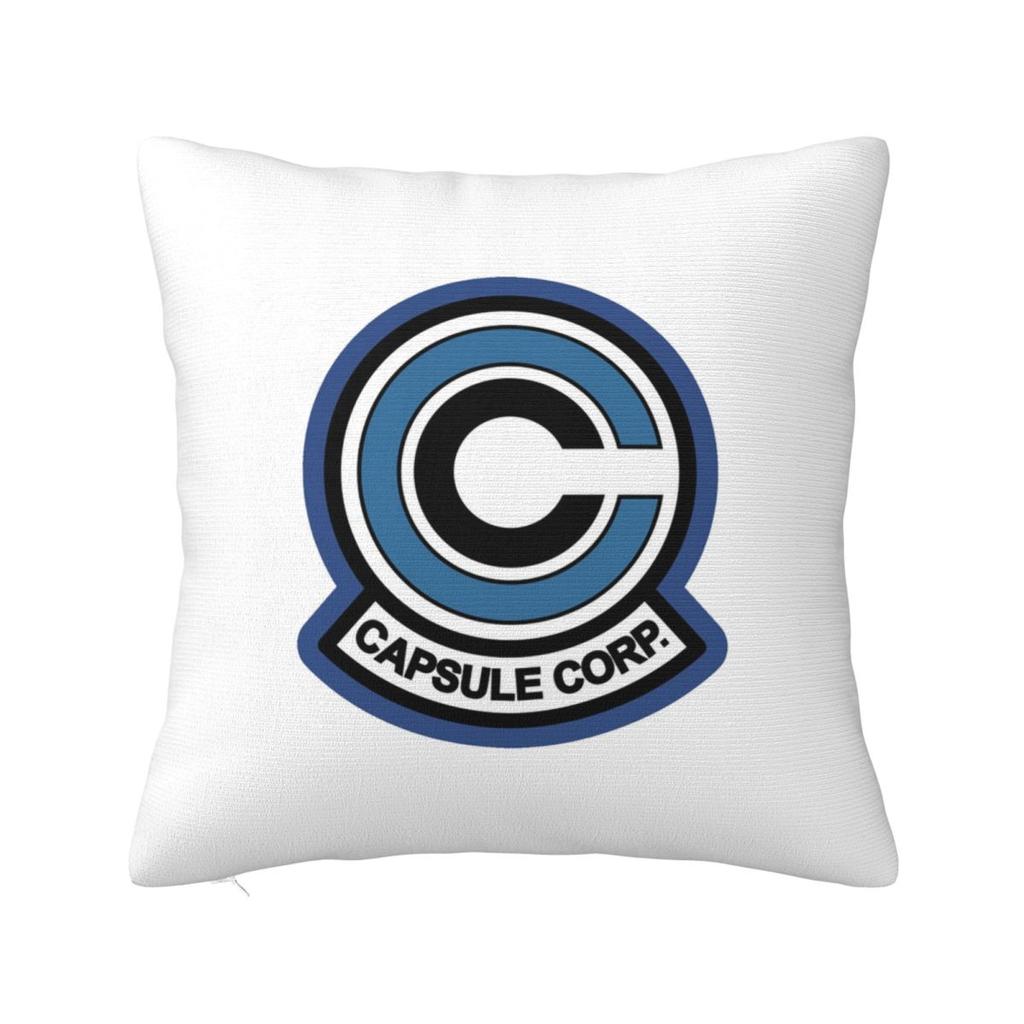 Capsule Corp Logo Square Pillowcase Cushion Cover Pillow Case Throw Pillow Cover for Home Sofa Living Room