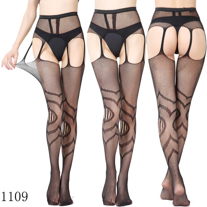 Sex Underwear Sexy Large Size Garters High-end Thickened Sexy Women's Sex Stockings, Suspender Panties Net Socks