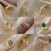 European & American Style Luxury Pearl Open Ring – Niche Design Statement Jewelry for Women