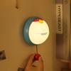 Cute Bell Clap Silicone Nursery Night Light Rechargeable 3 Level Dimmable Bedside Lamp Timing Sleeping Nightlights For Kids Room